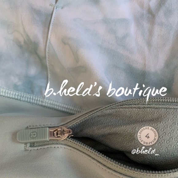 lululemon Pace Rival Mid-Rise Skirt 17" Length *Extra Long White Silver Blue NWT - Picture 13 of 14